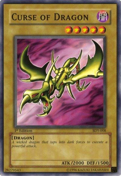 1st Edition, Common, Dark, Dragon, Normal Monster, Starter Deck: Yugi, Unlimited Curse of Dragon [SDY-008] Common - Trading Card World