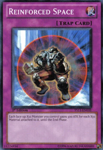 1st Edition, Common, Normal Trap, Starter Deck: Dawn of the Xyz, Trap Reinforced Space [YS11-EN031] Common - Trading Card World
