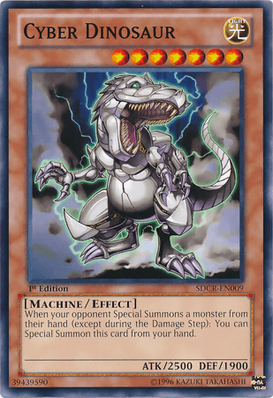 1st Edition, Common, Effect Monster, Light, Machine, Structure Deck: Cyber Dragon Revolution, Unlimited Cyber Dinosaur [SDCR-EN009] Common - Trading Card World