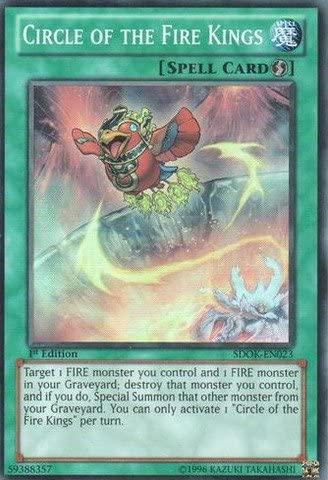 1st Edition, Normal Spell, Spell, Structure Deck: Onslaught of the Fire Kings, Super Rare Circle of the Fire Kings [SDOK-EN023] Super Rare - Trading Card World