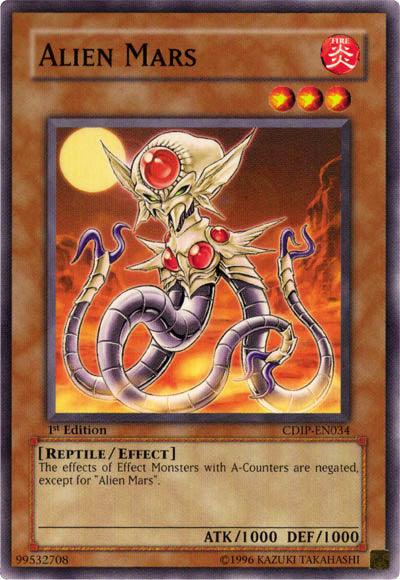 1st Edition, Common, Cyberdark Impact, Effect Monster, Fire, Reptile, Unlimited Alien Mars [CDIP-EN034] Common - Trading Card World