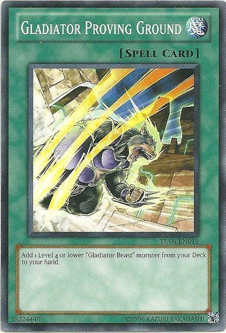 Common, Normal Spell, Spell, Turbo Pack: Booster Four, Unlimited Gladiator Proving Ground [TU04-EN019] Common - Trading Card World