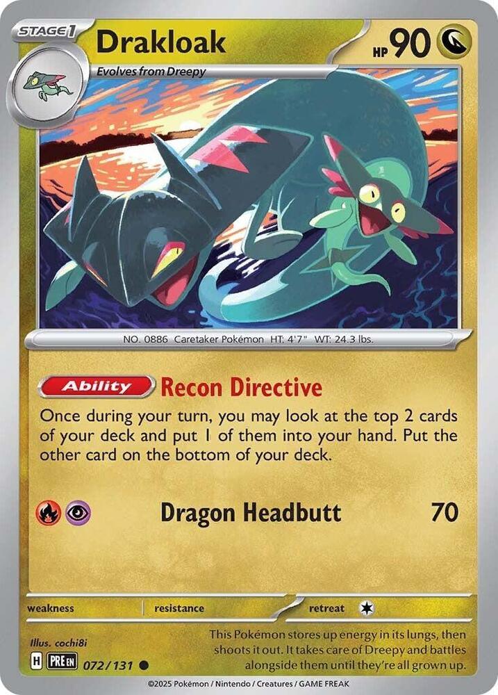 129, Common, Dragon, Scarlet & Violet: Twilight Masquerade Drakloak (129/167) [Scarlet & Violet: Twilight Masquerade] - Trading Card World
