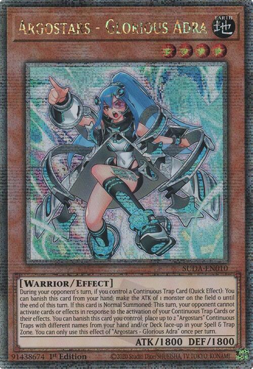 1st Edition, Earth, Effect Monster, Quarter Century Secret Rare, Supreme Darkness, Warrior Argostars - Glorious Adra (Quarter Century Secret Rare) [SUDA-EN010] Quarter Century Secret Rare - Trading Card World