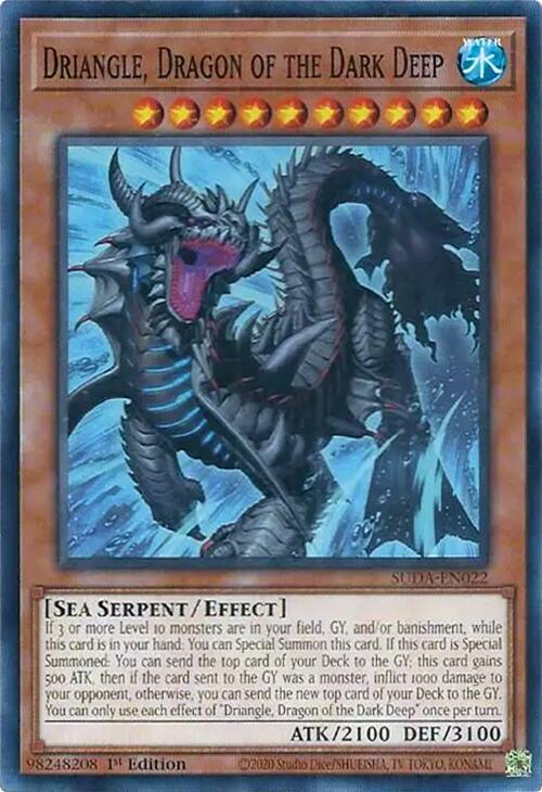 1st Edition, Common, Effect Monster, Sea Serpent, Supreme Darkness, Water Driangle, Dragon of the Dark Deep [SUDA-EN022] Common - Trading Card World