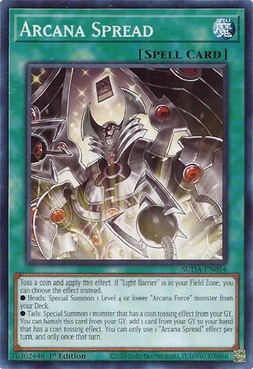 1st Edition, Common, Normal Spell, Spell, Supreme Darkness Arcana Spread [SUDA-EN054] Common - Trading Card World