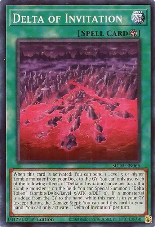 1st Edition, Common, Field Spell, Spell, Supreme Darkness Delta of Invitation [SUDA-EN066] Common - Trading Card World