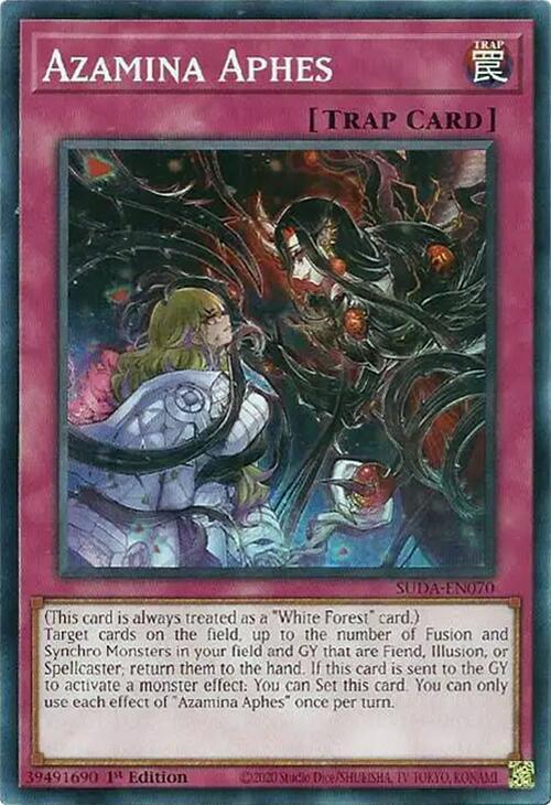 1st Edition, Common, Normal Trap, Supreme Darkness, Trap Azamina Aphes [SUDA-EN070] Common - Trading Card World