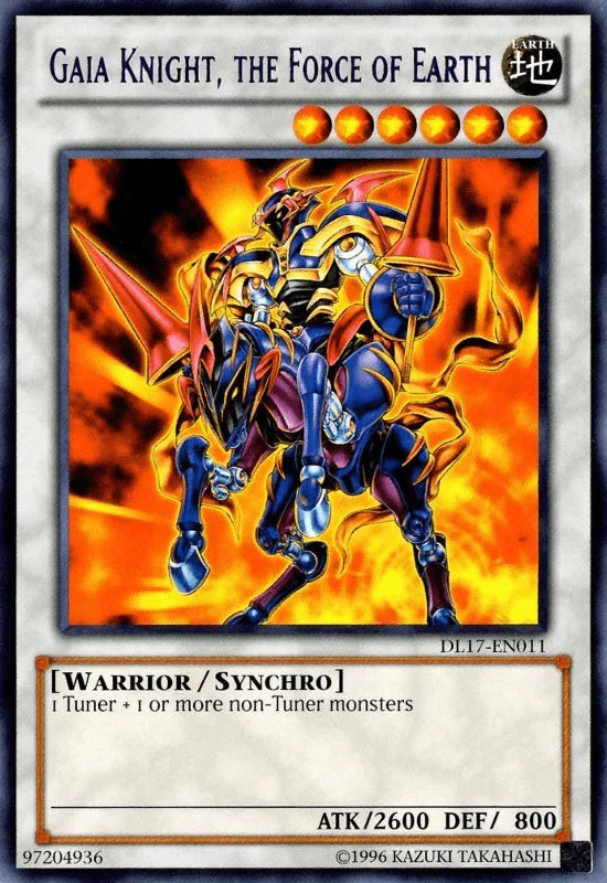 Duelist League Promo, Earth, Rare, Synchro Monster, Unlimited, Warrior Gaia Knight, the Force of Earth (Purple) [DL17-EN011] Rare - Trading Card World