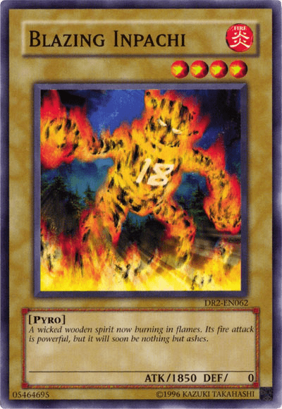 Common, Dark Revelation Volume 2, Fire, Normal Monster, Pyro, Unlimited Blazing Inpachi [DR2-EN062] Common - Trading Card World