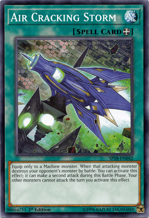 1st Edition, Common, Equip Spell, Spell, Star Pack VRAINS Air Cracking Storm [SP18-EN042] Common - Trading Card World