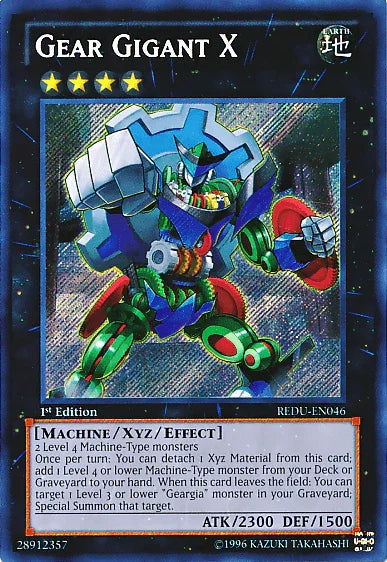 1st Edition, Earth, Machine, Return of the Duelist, Secret Rare, Unlimited, Xyz/Effect Monster Gear Gigant X [REDU-EN046] Secret Rare - Trading Card World