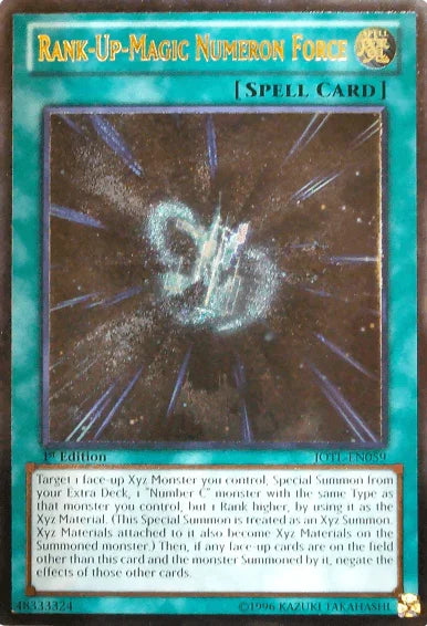 1st Edition, Judgment of the Light, Normal Spell, Spell, Ultimate Rare, Unlimited Rank-Up-Magic Numeron Force (UTR) [JOTL-EN059] Ultimate Rare - Trading Card World