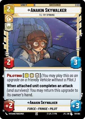  Anakin Skywalker - I'll Try Spinning (197/257) [Jump to Lightspeed] - Trading Card World