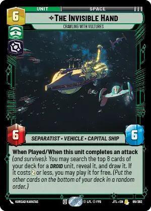  The Invisible Hand - Crawling With Vultures (089/257) [Jump to Lightspeed] - Trading Card World
