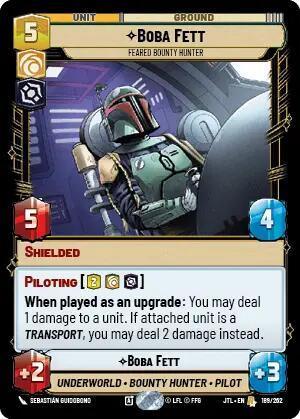 Boba Fett - Feared Bounty Hunter (189/257) [Jump to Lightspeed] - Trading Card World