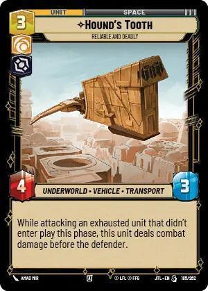  Hound's Tooth - Reliable and Deadly (185/257) [Jump to Lightspeed] - Trading Card World