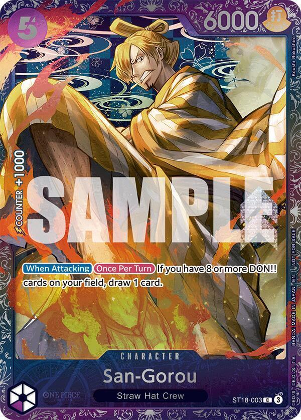 Character, Common, One Piece Promotion Cards, Promotional Cards, Straw Hat Crew San-Gorou (Treasure Cup 2025) [One Piece Promotion Cards] - Trading Card World