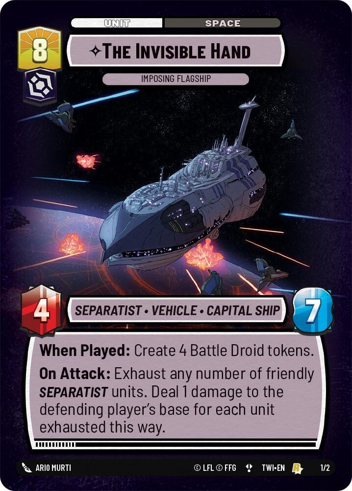  The Invisible Hand - Imposing Flagship (Store Showdown) (1/2) [Twilight of the Republic Promos] - Trading Card World
