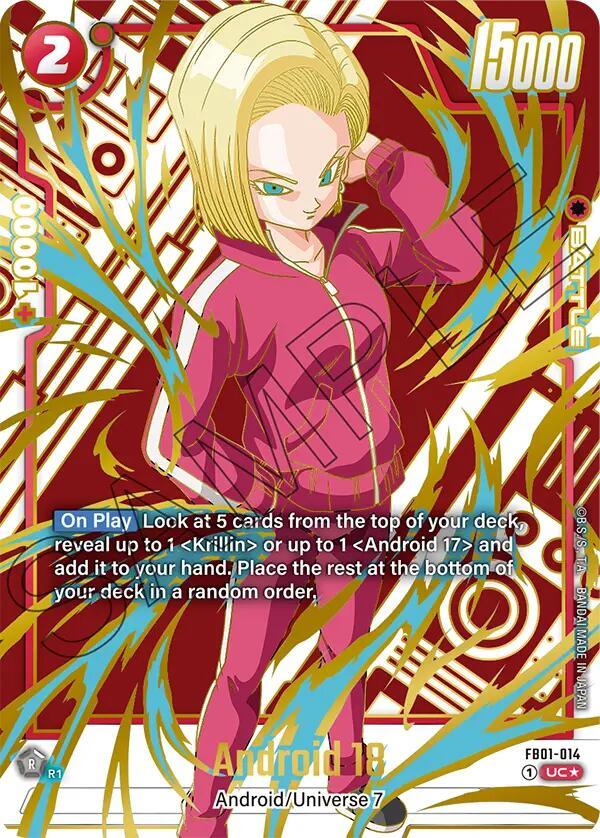  Android 18 (FB01-014) (Alternate Art) [Awakened Pulse] - Trading Card World