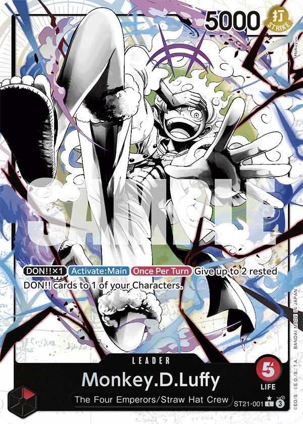 Leader, Starter Deck EX: Gear 5, Starter Decks, Straw Hat Crew, The Four Emperors Monkey.D.Luffy (Parallel) [Starter Deck EX: Gear 5] - Trading Card World