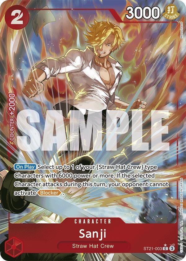 Character, Common, Starter Deck EX: Gear 5, Starter Decks, Straw Hat Crew Sanji (Parallel) [Starter Deck EX: Gear 5] - Trading Card World