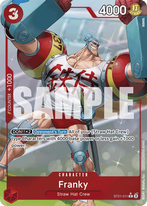 Character, Common, Starter Deck EX: Gear 5, Starter Decks, Straw Hat Crew Franky (Parallel) [Starter Deck EX: Gear 5] - Trading Card World