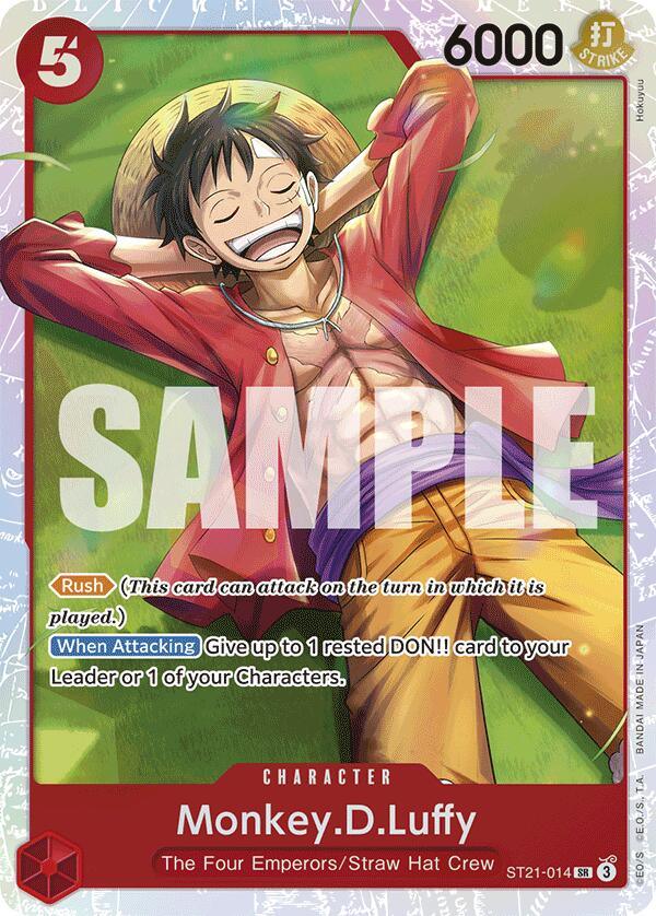 Character, Starter Deck EX: Gear 5, Starter Decks, Straw Hat Crew, Super Rare, The Four Emperors Monkey.D.Luffy [Starter Deck EX: Gear 5] - Trading Card World