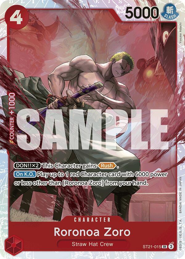 Character, Starter Deck EX: Gear 5, Starter Decks, Straw Hat Crew, Super Rare Roronoa Zoro [Starter Deck EX: Gear 5] - Trading Card World