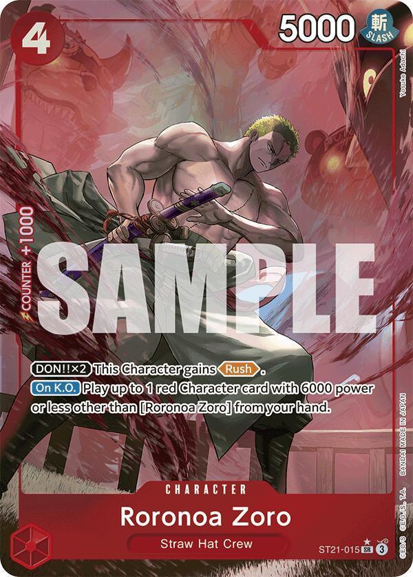 Character, Starter Deck EX: Gear 5, Starter Decks, Straw Hat Crew, Super Rare Roronoa Zoro (Parallel) [Starter Deck EX: Gear 5] - Trading Card World