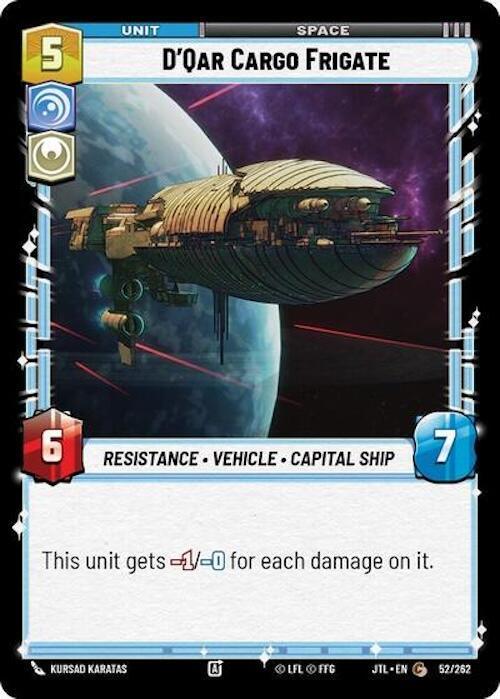  D'Qar Cargo Frigate (52/252) [Jump to Lightspeed] - Trading Card World