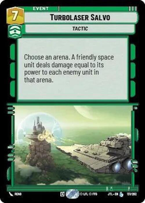  Turbolaser Salvo (131/257) [Jump to Lightspeed] - Trading Card World