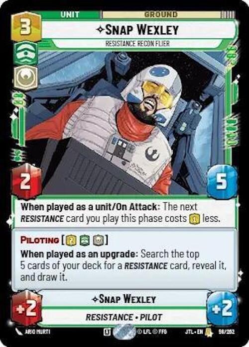  Snap Wexley - Resistance Recon Flier (098/257) [Jump to Lightspeed] - Trading Card World
