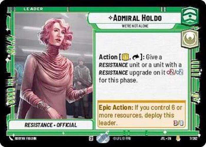  Admiral Holdo - We're Not Alone (007/257) [Jump to Lightspeed] - Trading Card World
