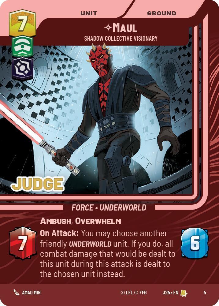  Maul - Shadow Collective Visionary (4) [Judge Promos] - Trading Card World
