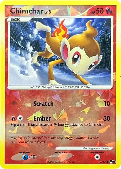 Chimchar (012/017) (Cracked Ice Holo) [POP Series 8]