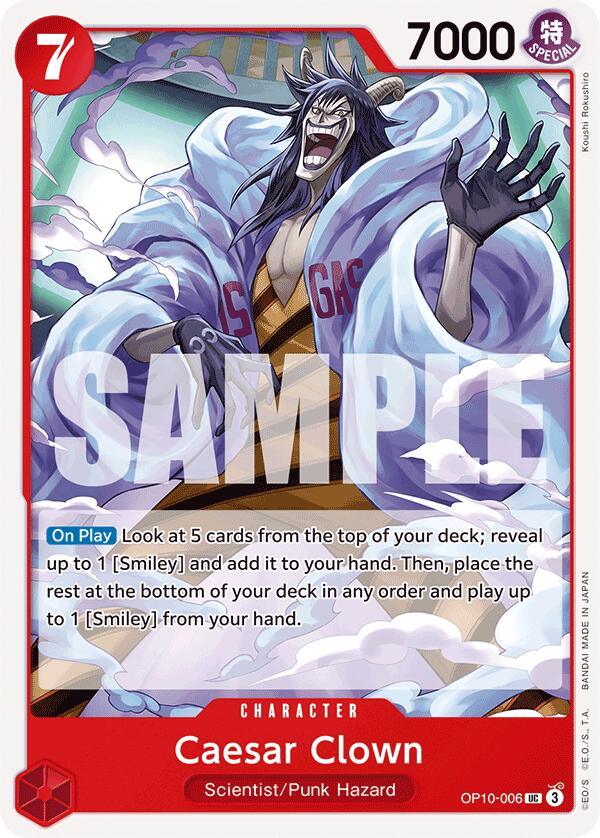 Character, Punk Hazard, Royal Blood, Scientist, Uncommon Caesar Clown [Royal Blood] - Trading Card World