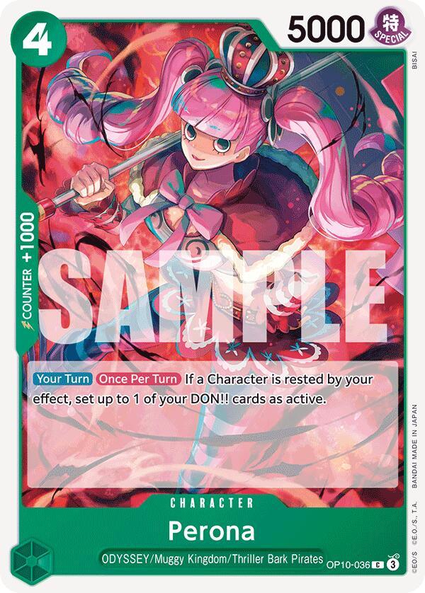Character, Common, Muggy Kingdom, ODYSSEY, Royal Blood, Thriller Bark Pirates Perona (036) [Royal Blood] - Trading Card World