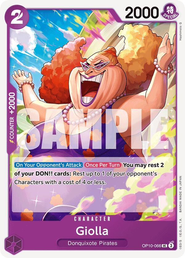 Character, Donquixote Pirates, Royal Blood, Uncommon Giolla [Royal Blood] - Trading Card World