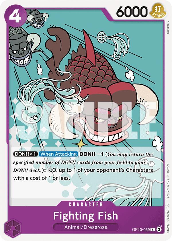Animal, Character, Common, Dressrosa, Royal Blood Fighting Fish [Royal Blood] - Trading Card World