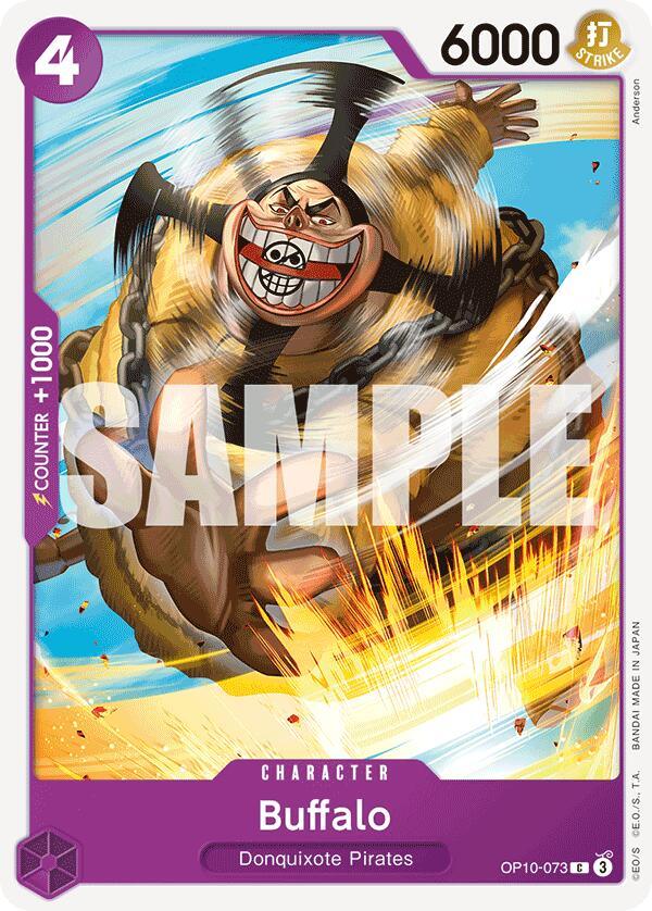 Character, Common, Donquixote Pirates, Royal Blood Buffalo [Royal Blood] - Trading Card World