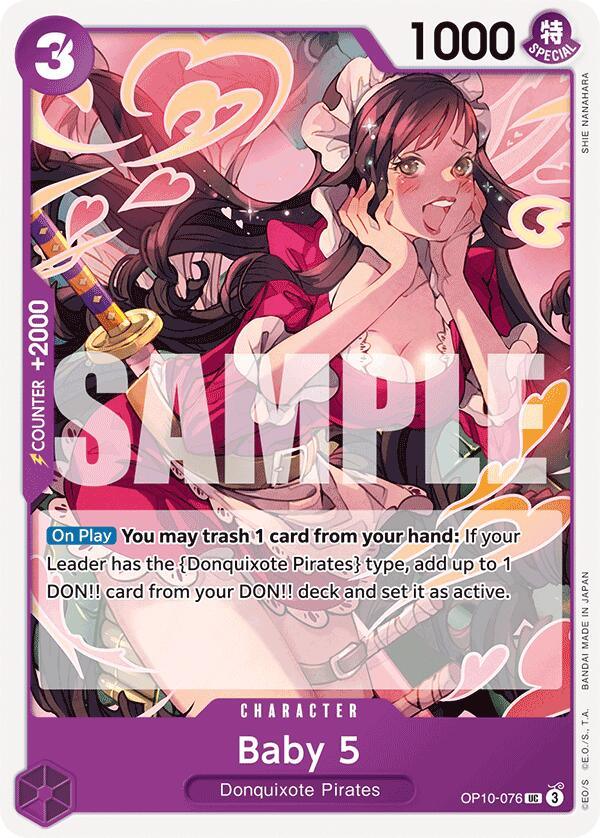Character, Donquixote Pirates, Royal Blood, Uncommon Baby 5 [Royal Blood] - Trading Card World