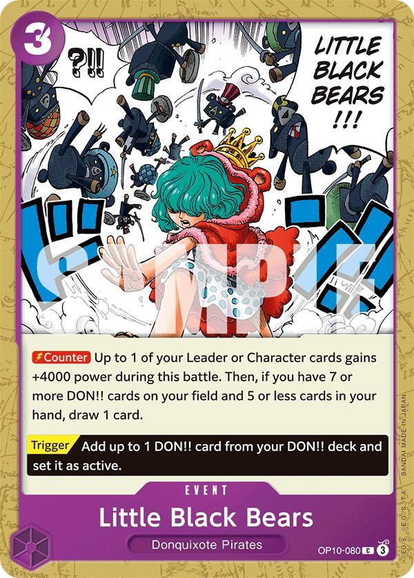 Common, Donquixote Pirates, Event, Royal Blood Little Black Bears [Royal Blood] - Trading Card World