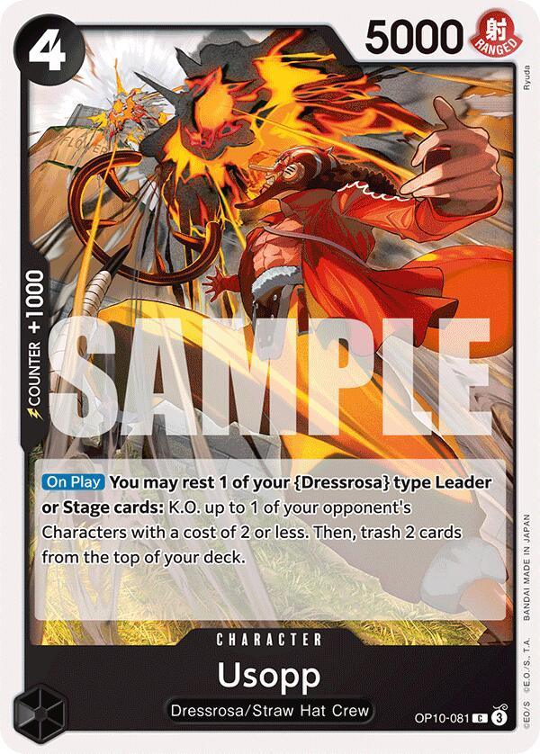 Character, Common, Dressrosa, Royal Blood, Straw Hat Crew Usopp [Royal Blood] - Trading Card World