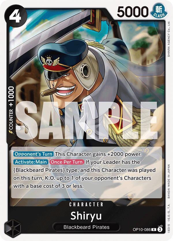 Blackbeard Pirates, Character, Rare, Royal Blood Shiryu [Royal Blood] - Trading Card World