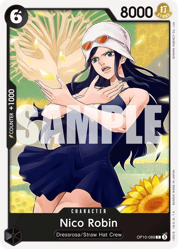 Character, Common, Dressrosa, Royal Blood, Straw Hat Crew Nico Robin [Royal Blood] - Trading Card World