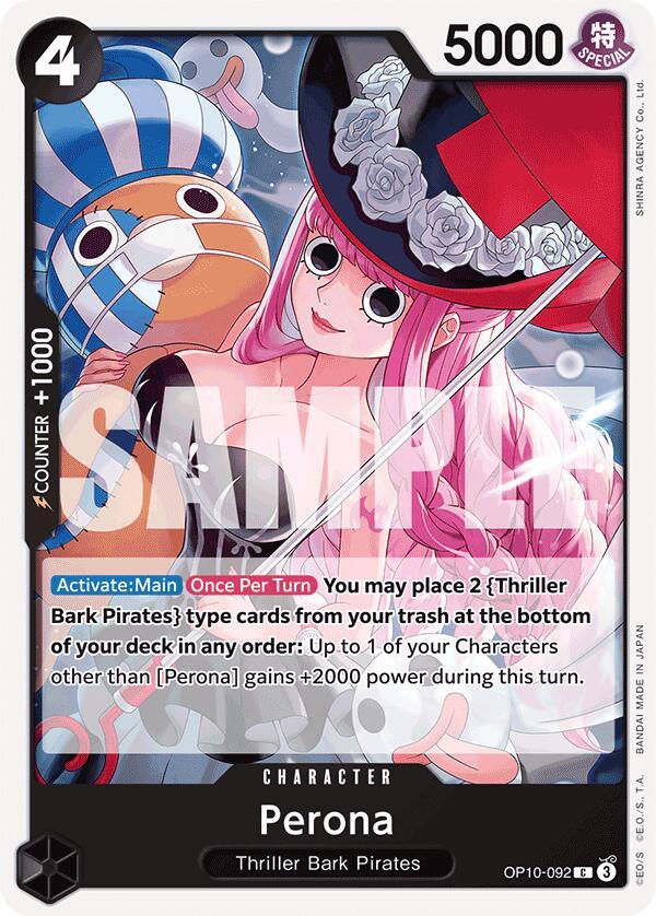 Character, Common, Royal Blood, Thriller Bark Pirates Perona (092) [Royal Blood] - Trading Card World