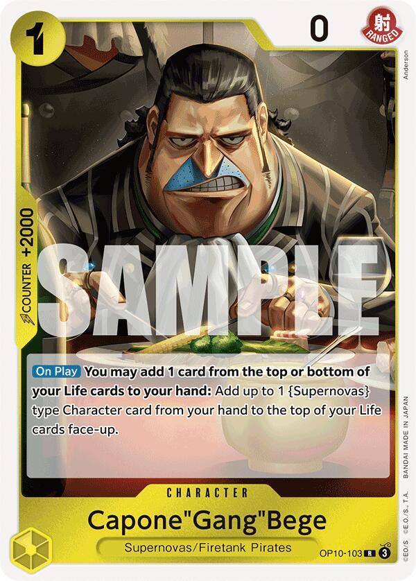Character, Firetank Pirates, Rare, Royal Blood, Supernovas Capone"Gang"Bege [Royal Blood] - Trading Card World