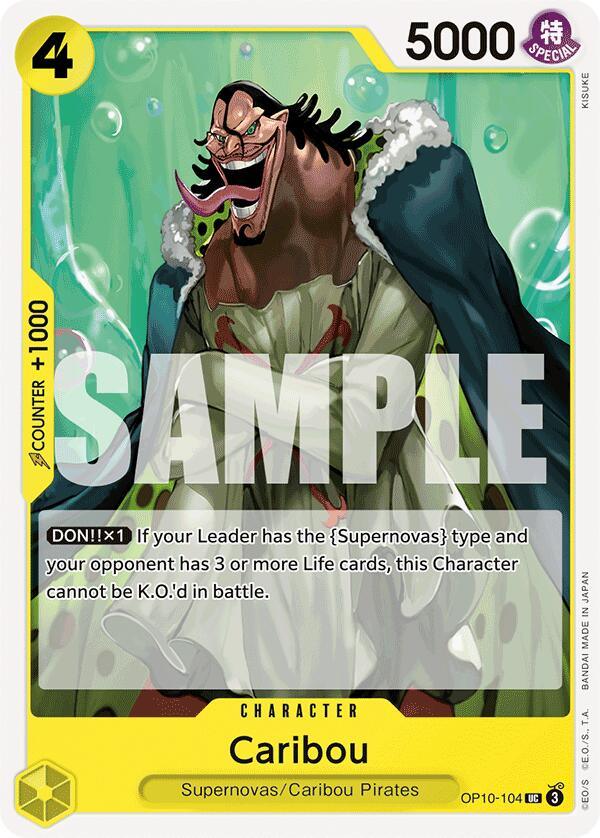 Caribou Pirates, Character, Royal Blood, Supernovas, Uncommon Caribou [Royal Blood] - Trading Card World