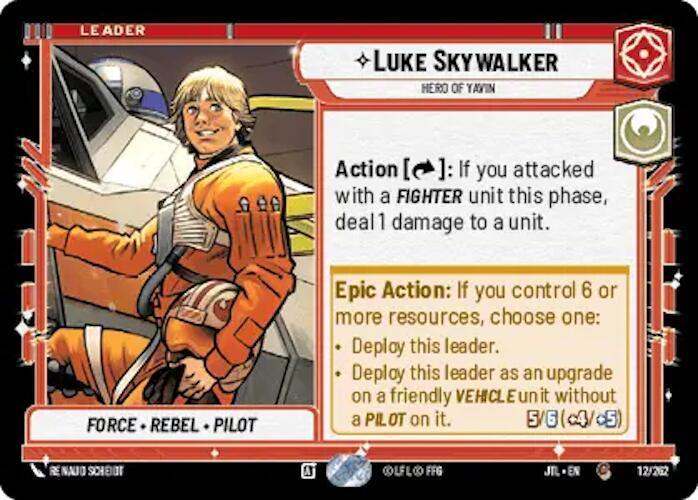  Luke Skywalker - Hero of Yavin (012/257) [Jump to Lightspeed] - Trading Card World